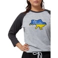 thumbnail image 1 of CafePress - Cool Ukraine Women's Baseball T Shirt - Womens Baseball Tee, 1 of 1