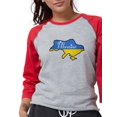 thumbnail image 1 of CafePress - Cool Ukraine Women's Baseball T Shirt - Womens Baseball Tee, 1 of 1