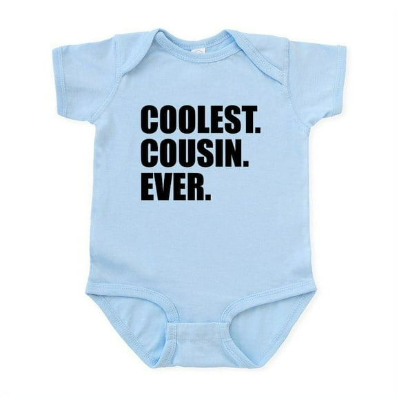 CafePress - Coolest Cousin Ever Body Suit - Baby Light Bodysuit, Size Newborn - 24 Months