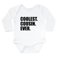 thumbnail image 1 of CafePress - Coolest Cousin Ever Body Suit - Long Sleeve Cotton Baby Bodysuit, 1 of 4
