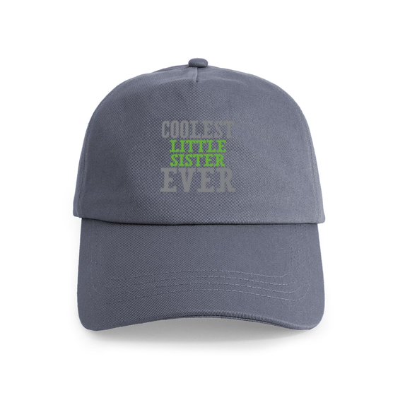 CafePress - Coolest Little Sister Ever Cap - Adjustable 100% Brushed Unisex Casual Cotton Baseball Cap, Beige, 1