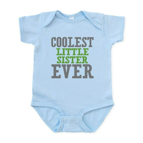 CafePress - Coolest Little Sister Ever Infant Bodysuit - Baby Light Bodysuit, Size Newborn - 24 Months