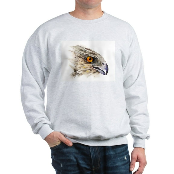 CafePress - Cooper Hawk Face Sweatshirt - Crew Neck Sweatshirt
