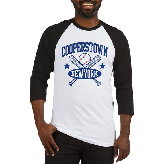 CafePress - Cooperstown NY Baseball Jersey - Cotton Baseball Jersey, 3/4 Raglan Sleeve Shirt