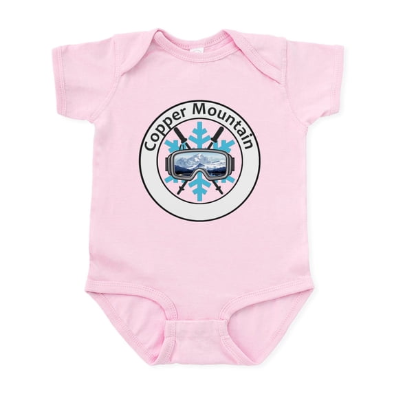CafePress - Copper Mountain Resort Copper Mounta Body Suit - Baby Light Bodysuit, Size Newborn - 24 Months