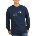 thumbnail image 1 of CafePress - Copter Evolution Long Sleeve Dark T Shirt - Long Sleeve Dark T-Shirt, 1 of 4