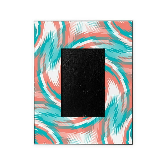 CafePress - Coral Teal Swirl - Decorative 8x10 Picture Frame