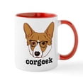 thumbnail image 1 of CafePress - Corgeek - 11 oz Ceramic Mug - Novelty Coffee Tea Cup, 1 of 4