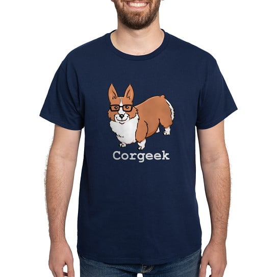 CafePress - Corgeek Dark T Shirt - Men's Classic Cotton T-Shirts