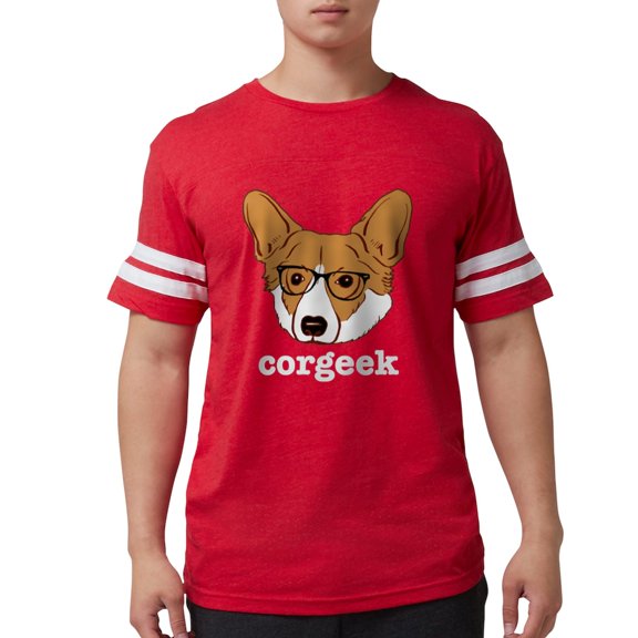 CafePress - Corgeek - Mens Football Shirt