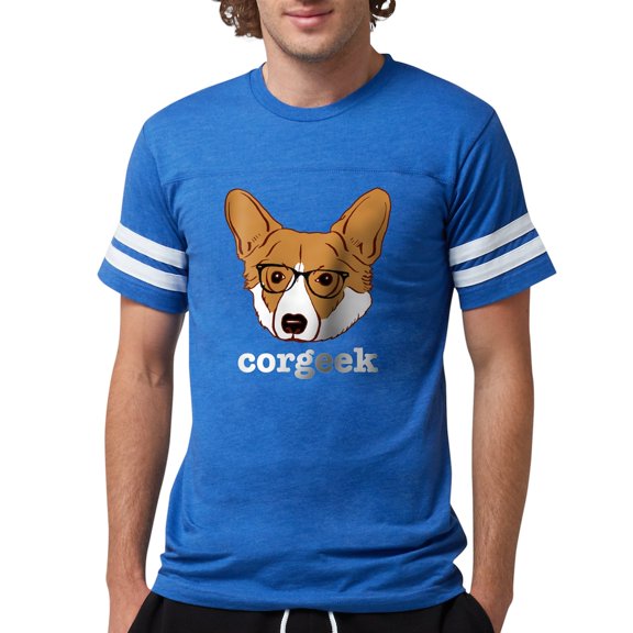 CafePress - Corgeek - Mens Football Shirt