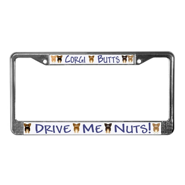 Corgi license plate frame sales