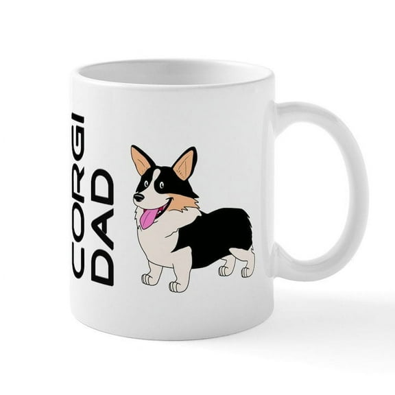 CafePress - Corgi Dad - 11 oz Ceramic Mug - Novelty Coffee Tea Cup