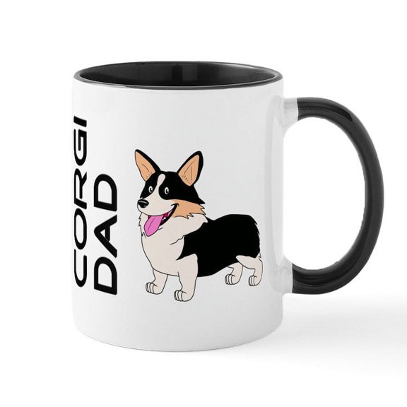 CafePress - Corgi Dad - 11 oz Ceramic Mug - Novelty Coffee Tea Cup