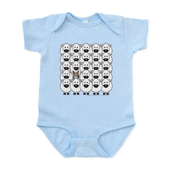 CafePress - Corgi In Sheep Infant Bodysuit - Baby Light Bodysuit, Size Newborn - 24 Months