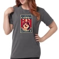 thumbnail image 1 of CafePress - Corgi_Usa_Blk_Tee T Shirt - Womens Comfort Colors® Shirt, 1 of 1