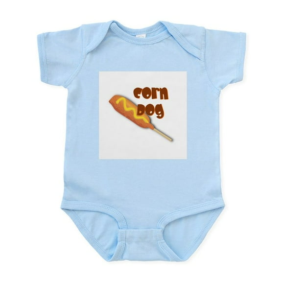 CafePress - Corn Dog Infant Creeper - Baby Light Bodysuit, Size Newborn - 24 Months
