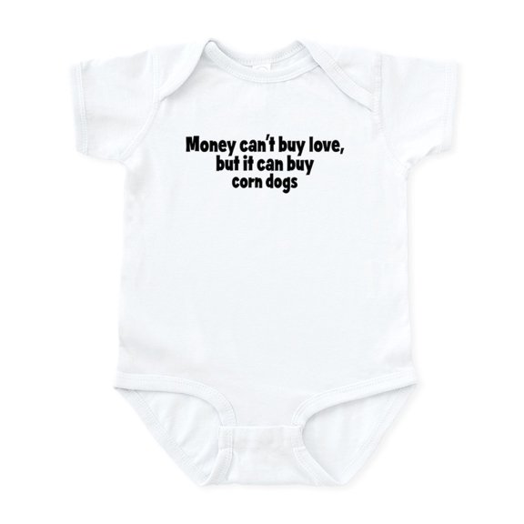 CafePress - Corn Dogs (Money) Infant Bodysuit - Baby Light Bodysuit, Size Newborn - 24 Months