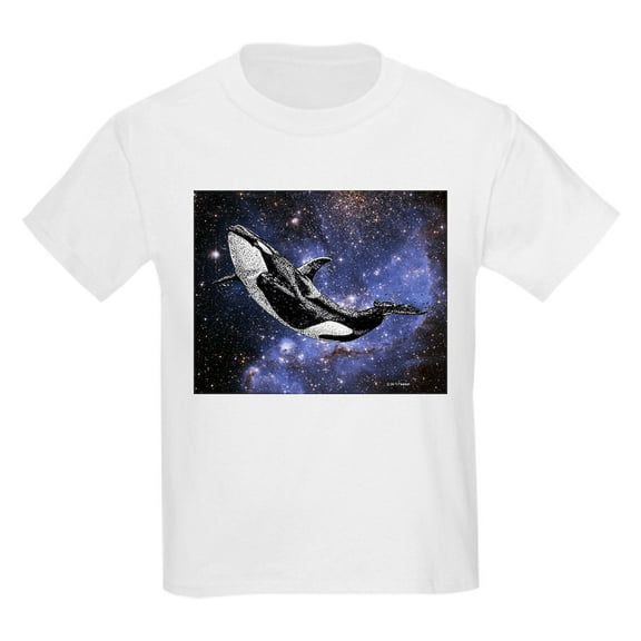 CafePress - Cosmic Orca Kids T Shirt - Light T-Shirt Kids XS-XL