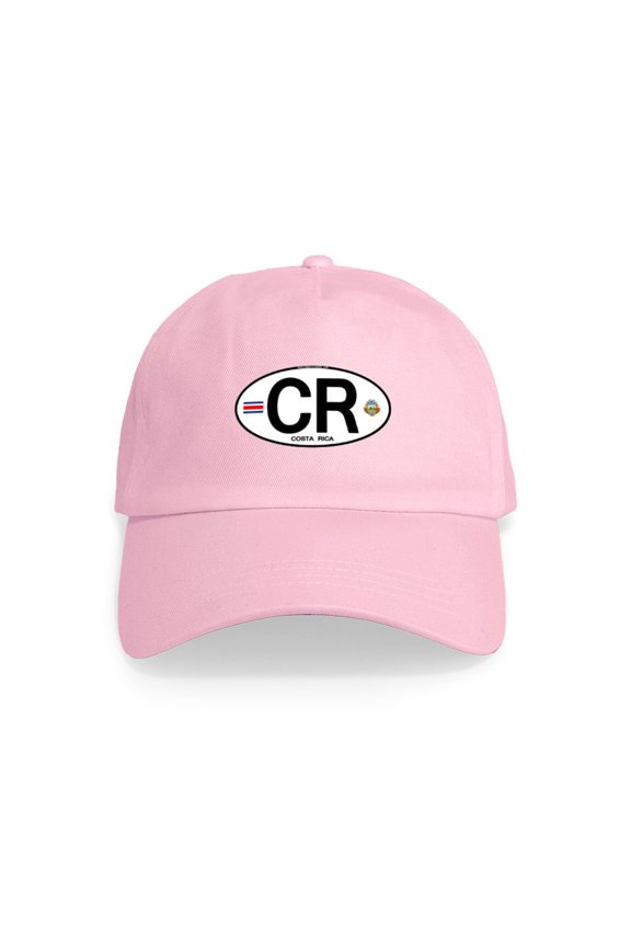 - Costa Rica Euro Oval Cap - Adjustable 100% Brushed Unisex Casual Cotton Baseball Cap, Beige, 1