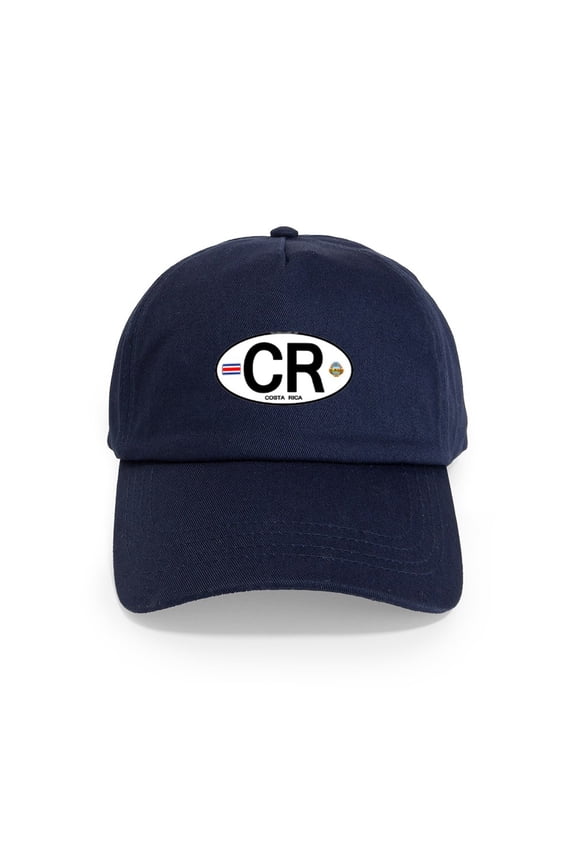 - Costa Rica Euro Oval Cap - Adjustable 100% Brushed Unisex Casual Cotton Baseball Cap, Beige, 1