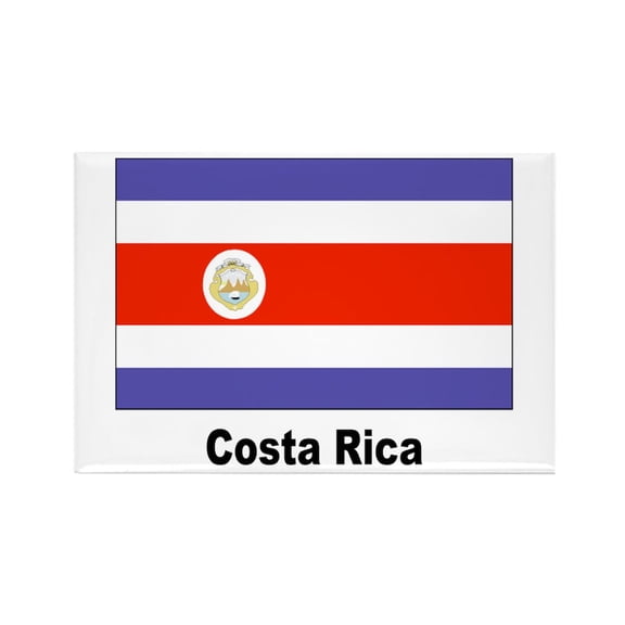 CafePress - Costa Rica Flag - Rectangle Magnet, 2"x3" Refrigerator Magnet