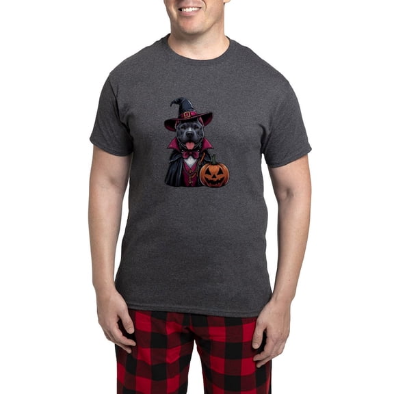 CafePress - Costumed Pitbull Halloween - Men's Loose Fit, Cotton - 2 Piece Pajama Set