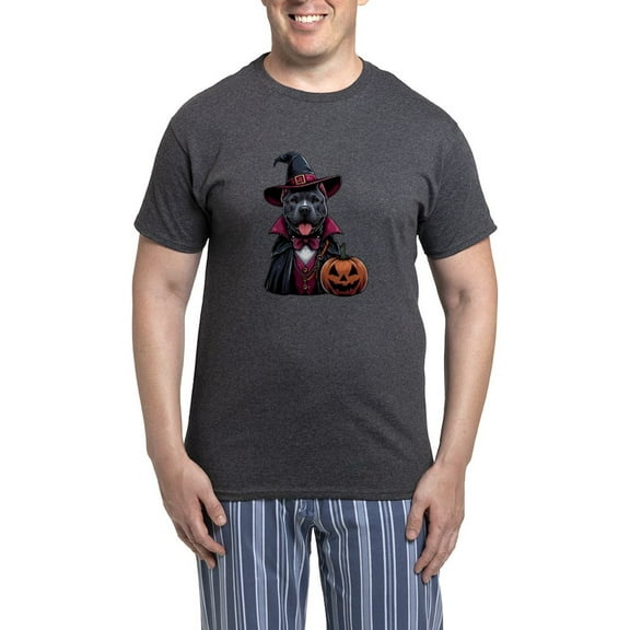 CafePress - Costumed Pitbull Halloween - Men's Loose Fit, Cotton - 2 Piece Pajama Set
