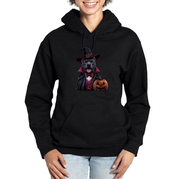 CafePress - Costumed Pitbull Halloween - Pullover Hoodie, Classic & Comfortable Hooded Sweatshirt