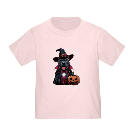 CafePress - Costumed Pitbull Halloween Toddler T Shirt - Cute Toddler T-Shirt, 100% Cotton