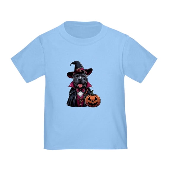 CafePress - Costumed Pitbull Halloween Toddler T Shirt - Cute Toddler T-Shirt, 100% Cotton