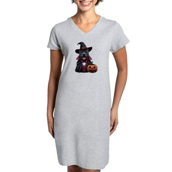 CafePress - Costumed Pitbull Halloween - Women's Nightshirt