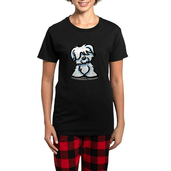CafePress - Coton Cartoon Women's Dark Pajamas - Women's Short Sleeve Print T-Shirt and Pants Dark Cotton Pajama Set
