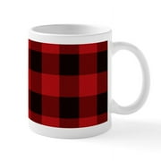 CafePress - Cottage Buffalo Plaid Lumberjack Mugs - 11 oz Ceramic Mug - Novelty Coffee Tea Cup