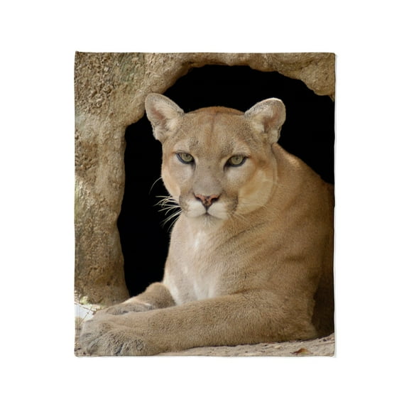 CafePress - Cougar 014 Throw Blanket - Soft Fleece Throw Blanket, 50"x60" for All Ages