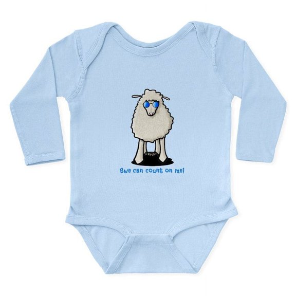 CafePress - Count On Me Long Sleeve Infant Bodysuit - Long Sleeve Cotton Baby Bodysuit