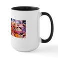 thumbnail image 1 of CafePress - Country Patchwork Quilt Large Mug - 15 oz Ceramic Large White Novelty Mug, 1 of 4