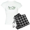 thumbnail image 1 of CafePress - County Clare (Gaelic) Women's Light Pajamas - Women's Short Sleeve Print T-Shirt and Pants Light Cotton Pajama Set, 1 of 7
