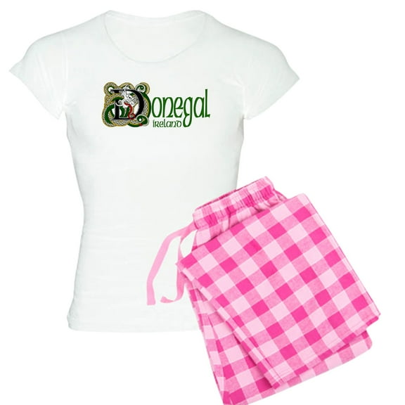 CafePress - County Donegal Women's Light Pajamas - Women's Short Sleeve Print T-Shirt and Pants Light Cotton Pajama Set
