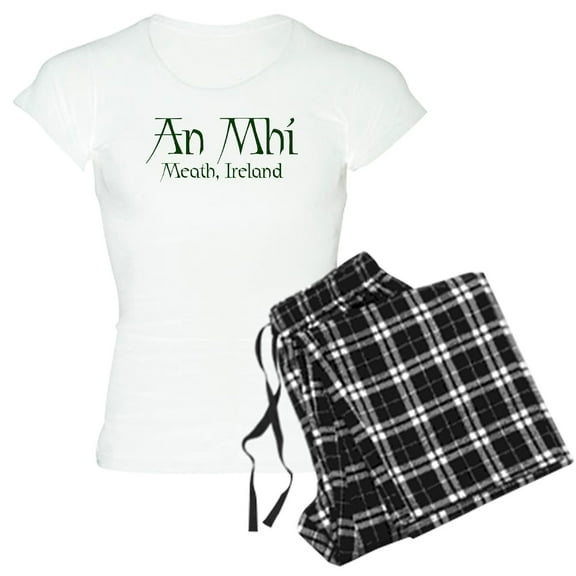 CafePress - County Meath (Gaelic) Women's Light Pajamas - Women's Short Sleeve Print T-Shirt and Pants Light Cotton Pajama Set