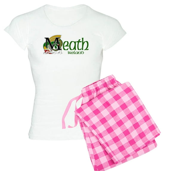 CafePress - County Meath Women's Light Pajamas - Women's Short Sleeve Print T-Shirt and Pants Light Cotton Pajama Set