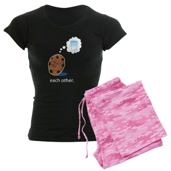 CafePress - Couples Made For Each Other Women's Dark Pajamas - Women's Short Sleeve Print T-Shirt and Pants Dark Cotton Pajama Set