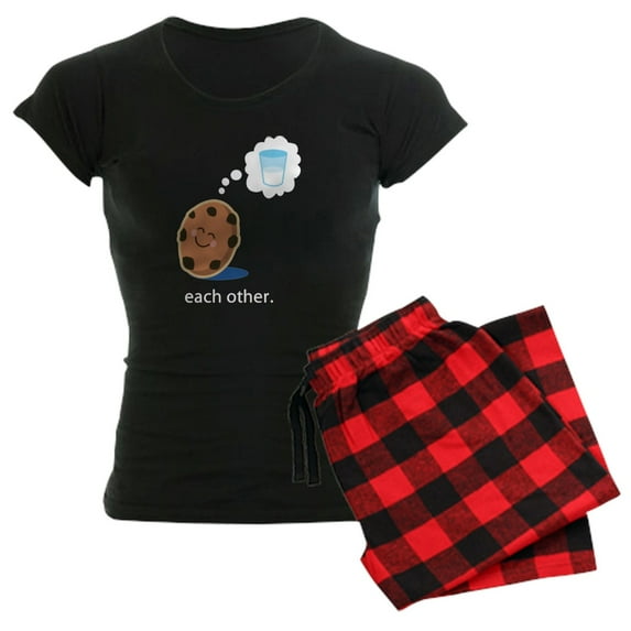 CafePress - Couples Made For Each Other Women's Dark Pajamas - Women's Short Sleeve Print T-Shirt and Pants Dark Cotton Pajama Set