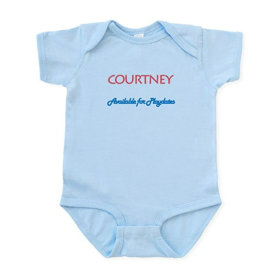 CafePress - Courtney Available For Play Infant Bodysuit - Baby Light Bodysuit, Size Newborn - 24 Months