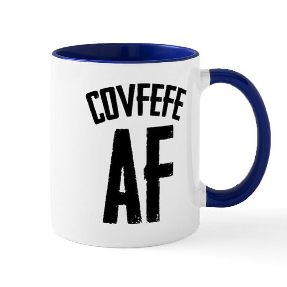 CafePress - Covfefe AF - 11 oz Ceramic Mug - Novelty Coffee Tea Cup