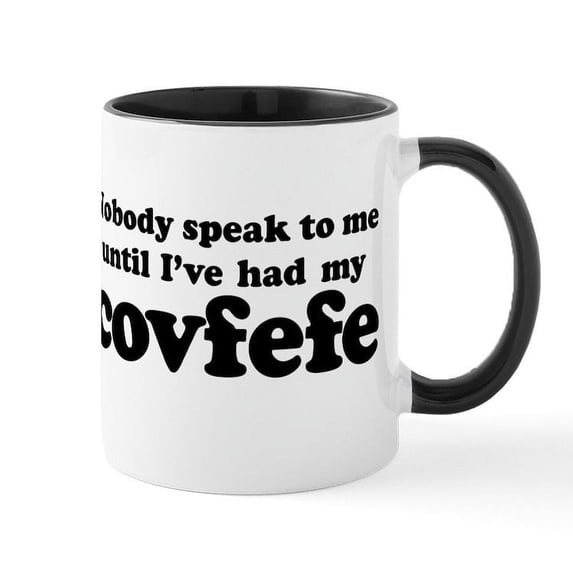 CafePress - Covfefe Mug Mugs - 11 oz Ceramic Mug - Novelty Coffee Tea Cup