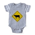 thumbnail image 1 of CafePress - Cow Crossing TRANS FIN - Cute Infant Baby Football Bodysuit, 1 of 3