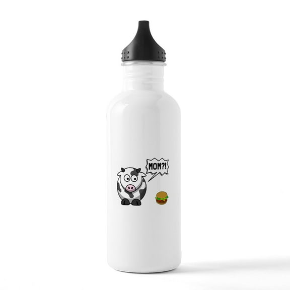 CafePress - Cow Mom Water Bottle - Stainless Steel Water Bottle, Sports Bottle, 1.0L