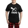 thumbnail image 1 of CafePress - Cow Moo Men's Dark Pajamas - Men's Dark Loose Fit Cotton Pajama Set, 1 of 7