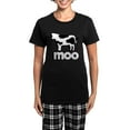 thumbnail image 1 of CafePress - Cow Moo Women's Dark Pajamas - Women's Short Sleeve Print T-Shirt and Pants Dark Cotton Pajama Set, 1 of 7